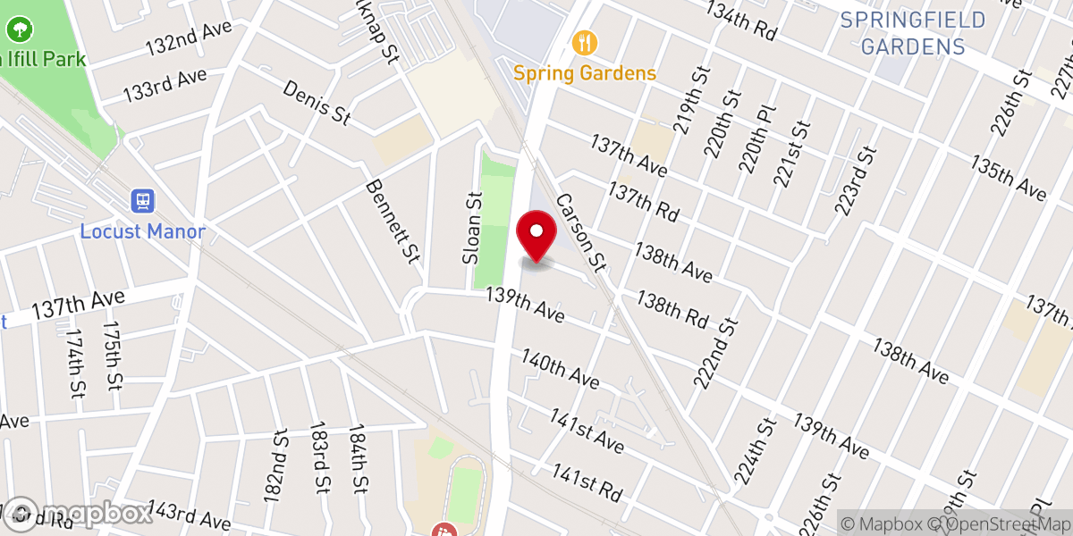 Map showing location of Agape Church of God