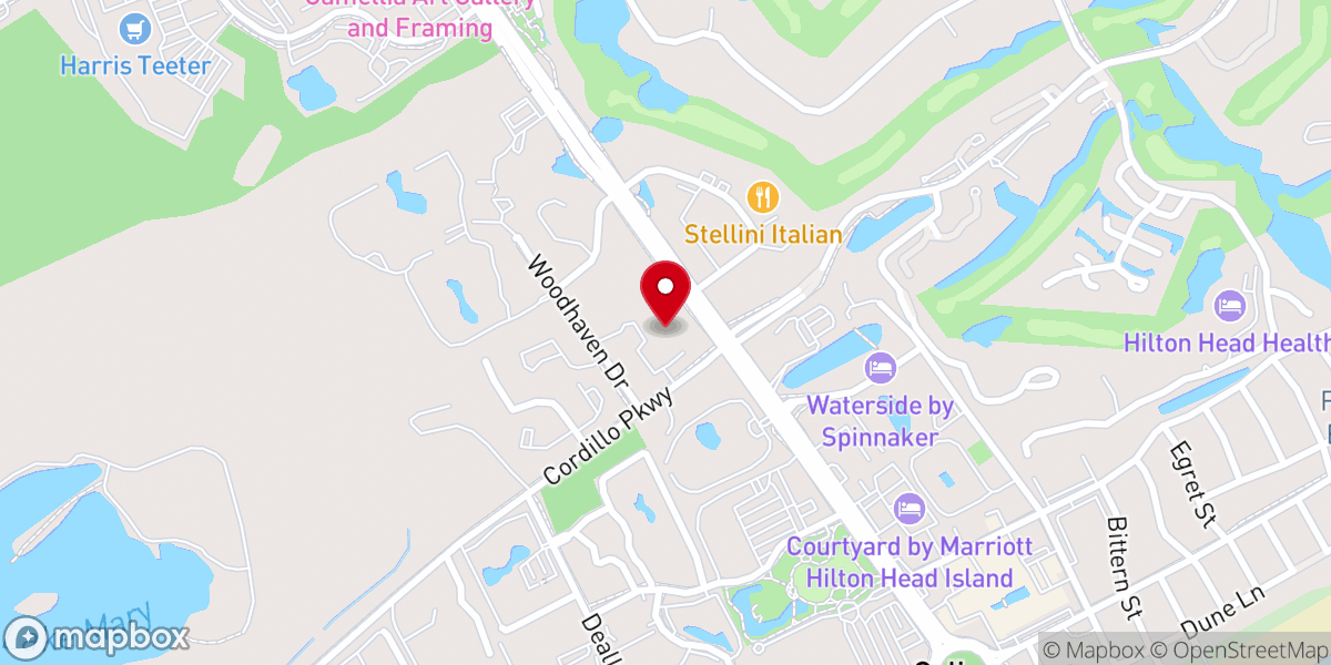 Map showing location of St Lukes Church of Hilton Head Inc