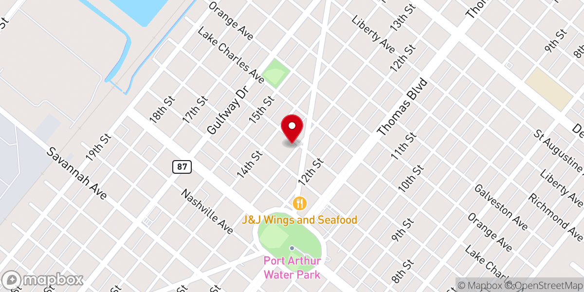 Map showing location of Progressive Missionary Baptist