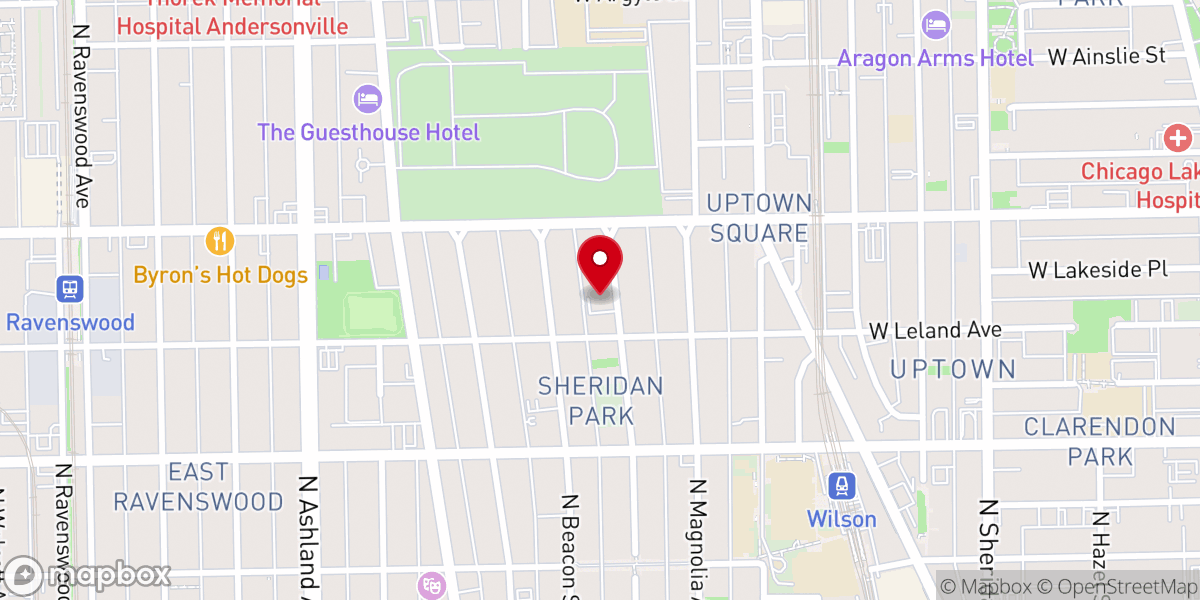 Map showing location of Lakeview Church of Christ