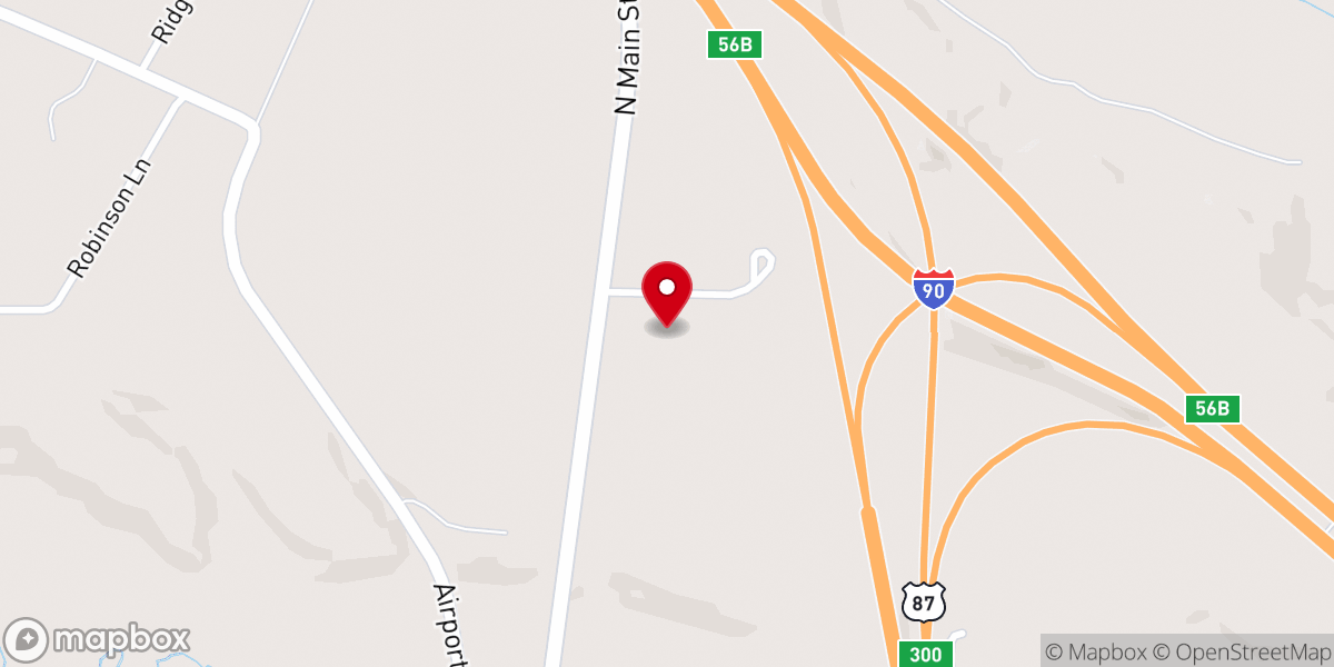 Map showing location of New Life Assembly of God Church