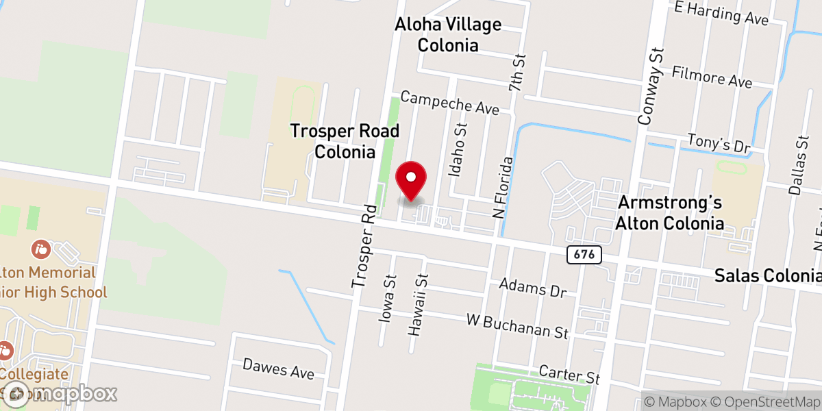 Map showing location of Saint Martin de Porres Catholic Church