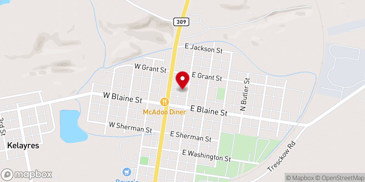 Map showing location of All Saints Catholic Church