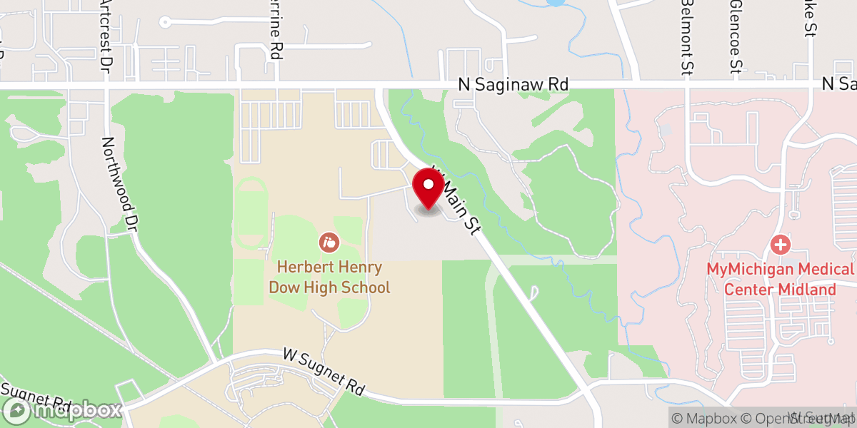 Map showing location of Holy Scripture Lutheran Church