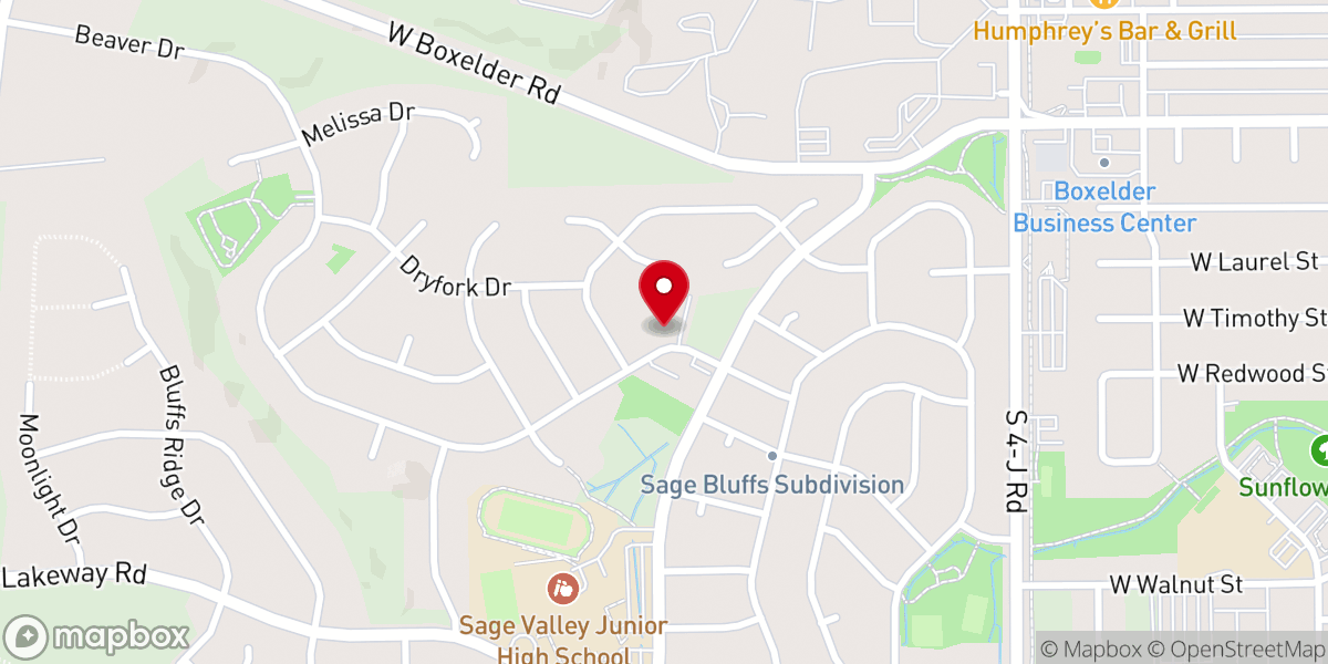 Map showing location of Christ Our Redeemer Lutheran