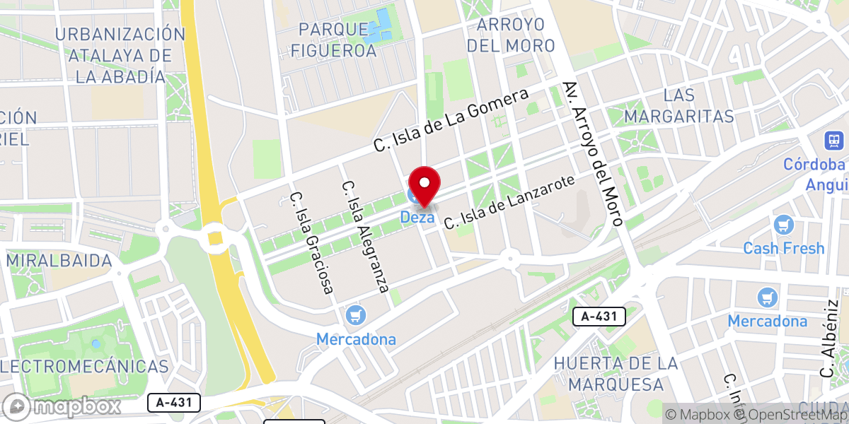 Map showing location of Parroquia de Santa Rafaela María del Sagrado Corazón de Jesús