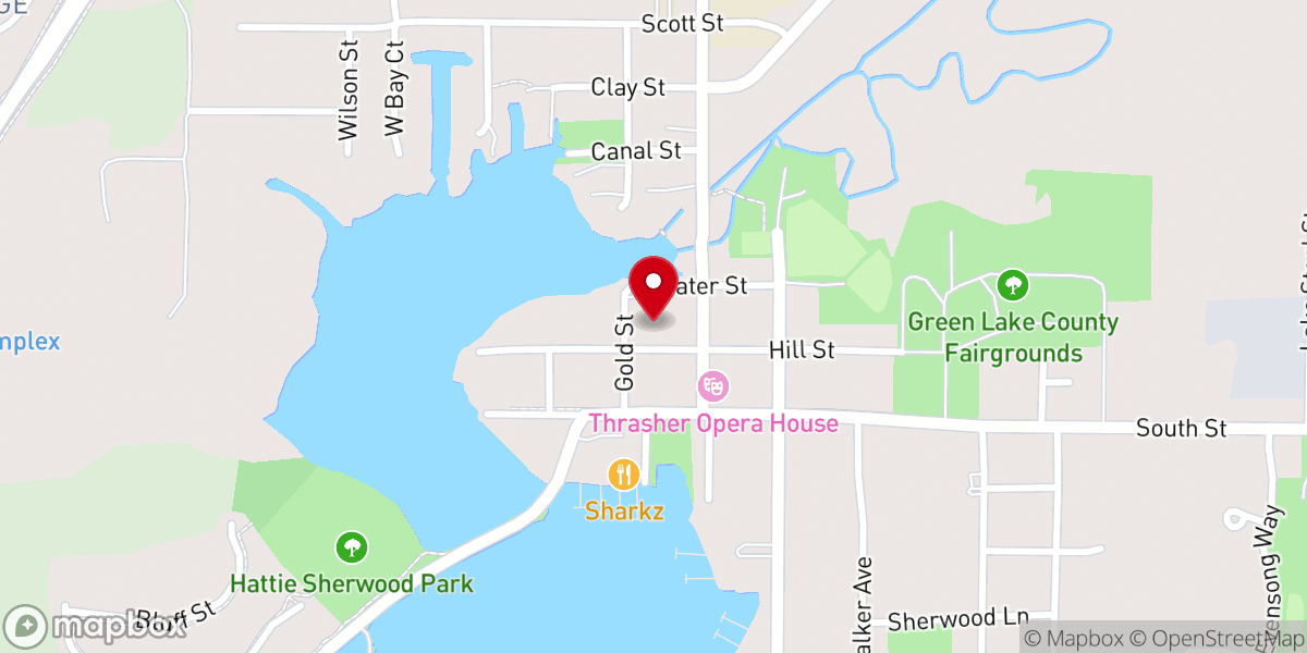 Map showing location of Green Lake Conservancy Camp