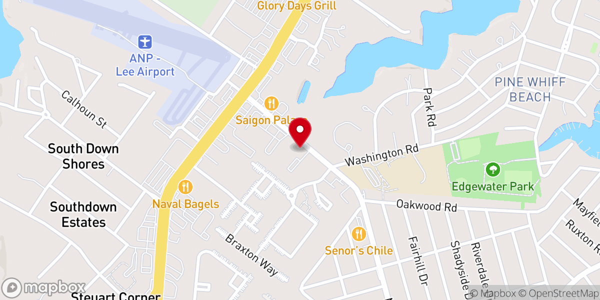 Map showing location of Parkwood United Methodist Church