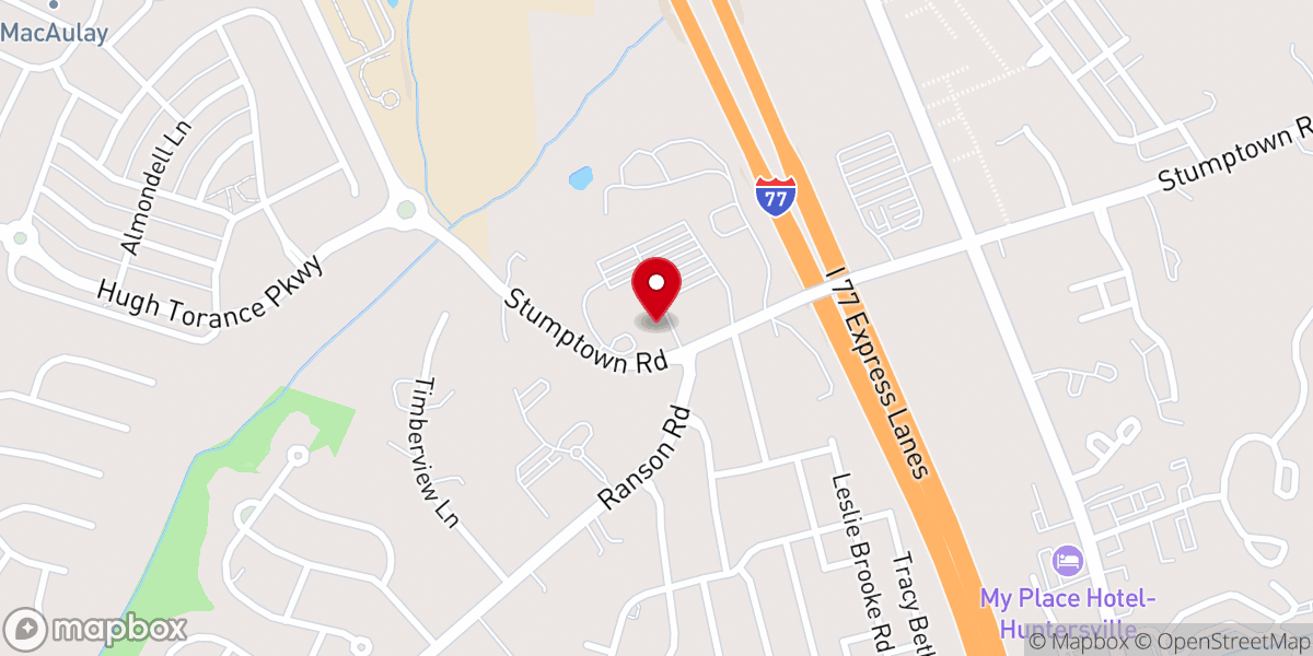 Map showing location of Saint Mark Catholic Church