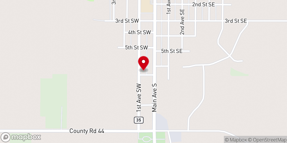 Map showing location of Nativity Catholic Church Rectory