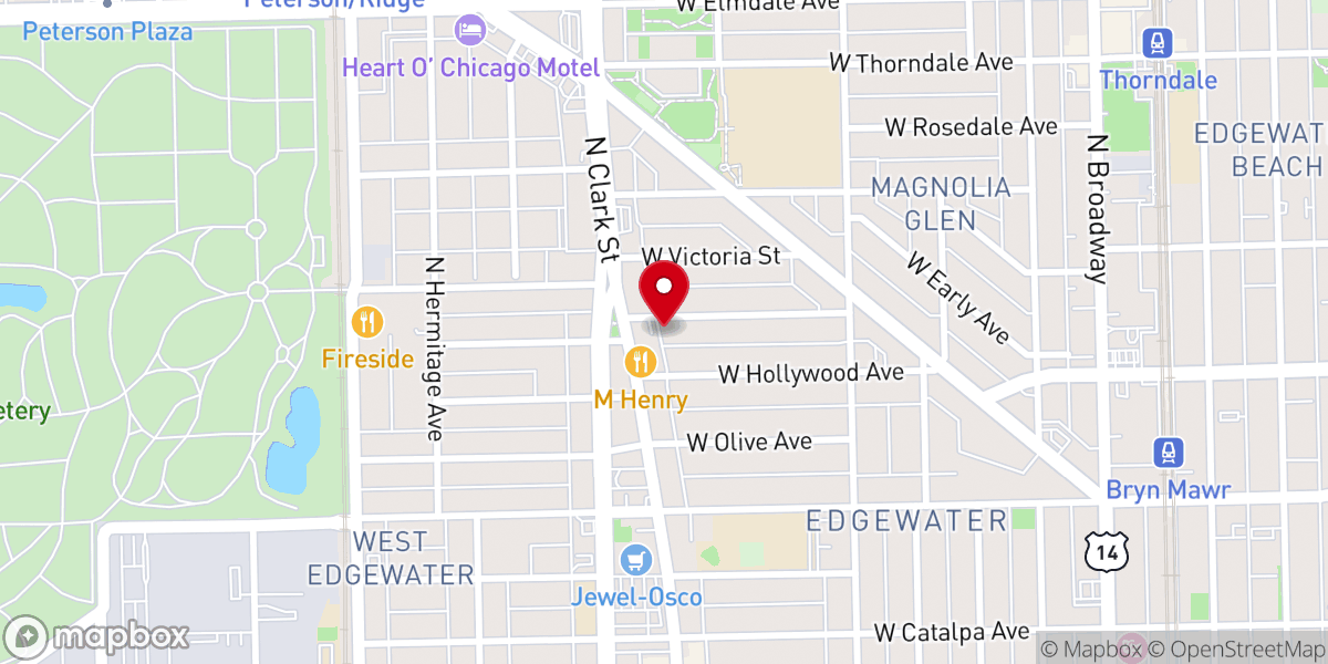 Map showing location of Northside United Pentecostal Church