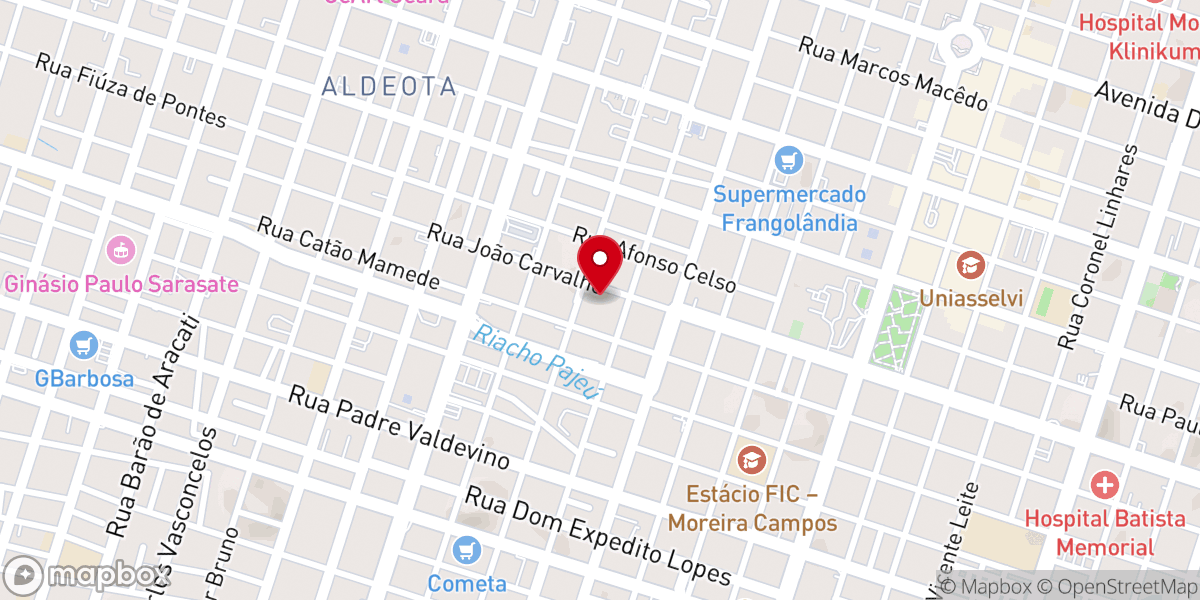 Map showing location of Igreja Batista Lagoinha - Fortaleza