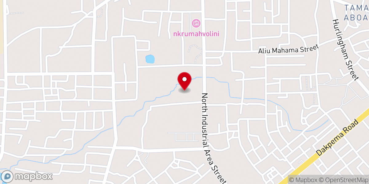 Map showing location of Calvary Methodist Church, Tamale