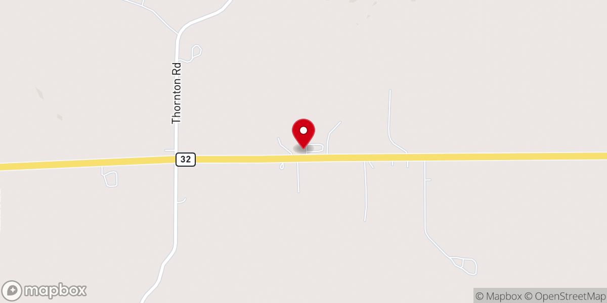 Map showing location of Big Rock Congregational Church