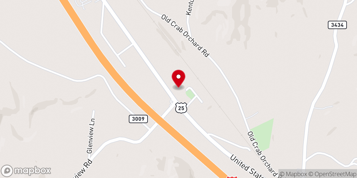 Map showing location of New Salem Baptist Church