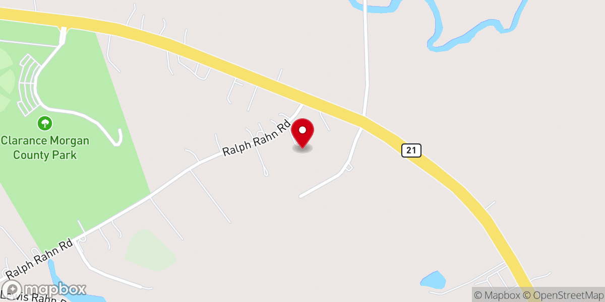 Map showing location of Centerpoint Community Church