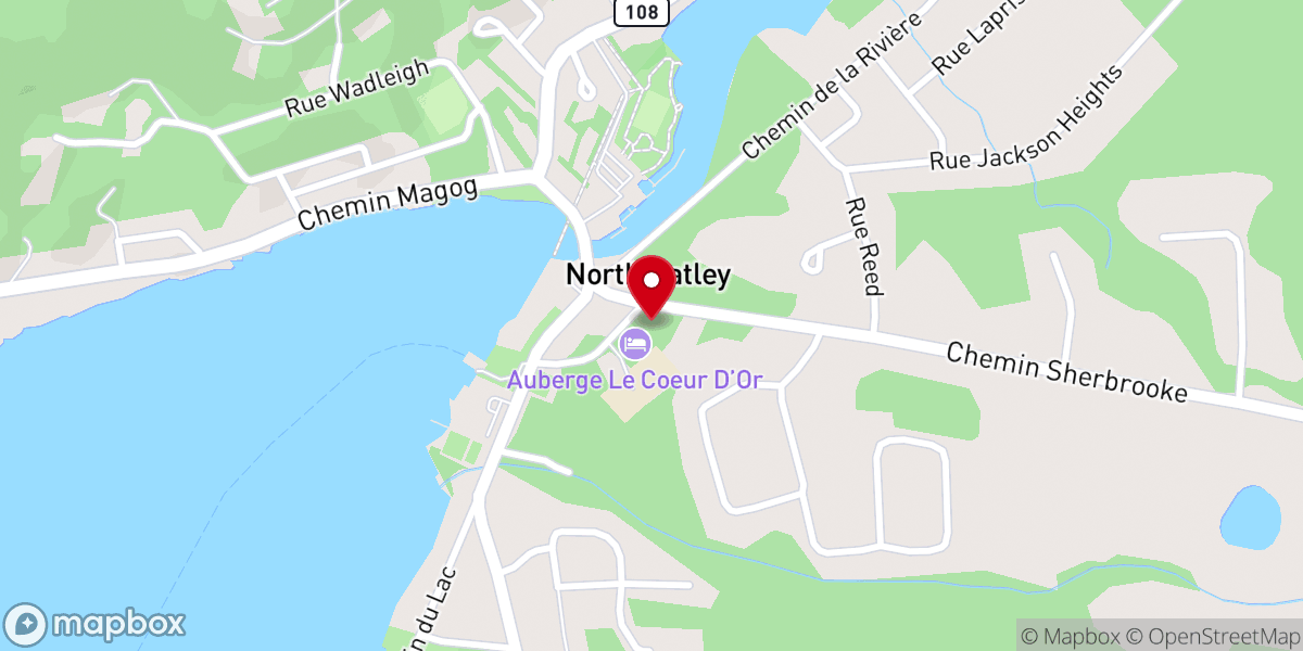 Map showing location of St. Barnabas Anglican Church