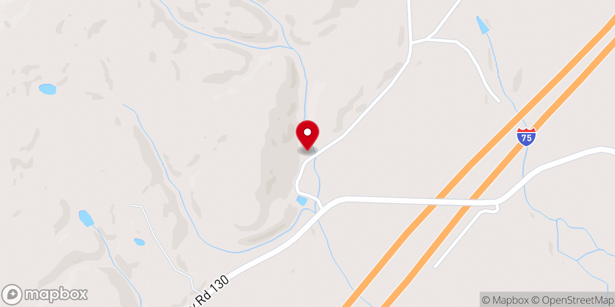 Map showing location of New Hopewell Church
