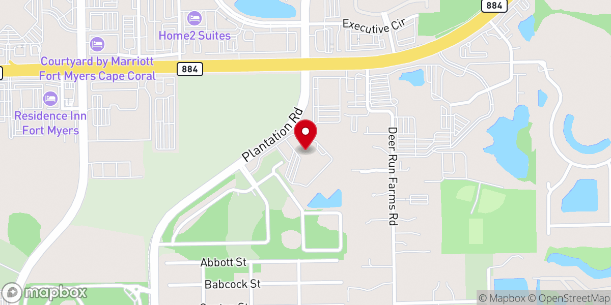 Map showing location of New Hope Presbyterian Church