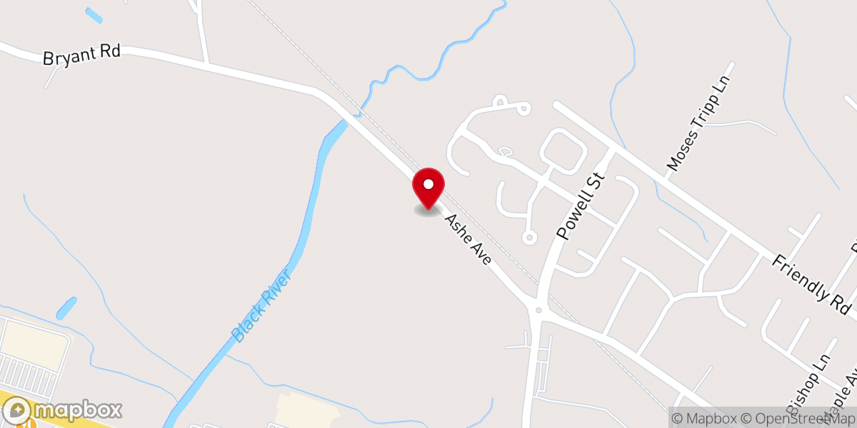 Map showing location of Walkers Chapel