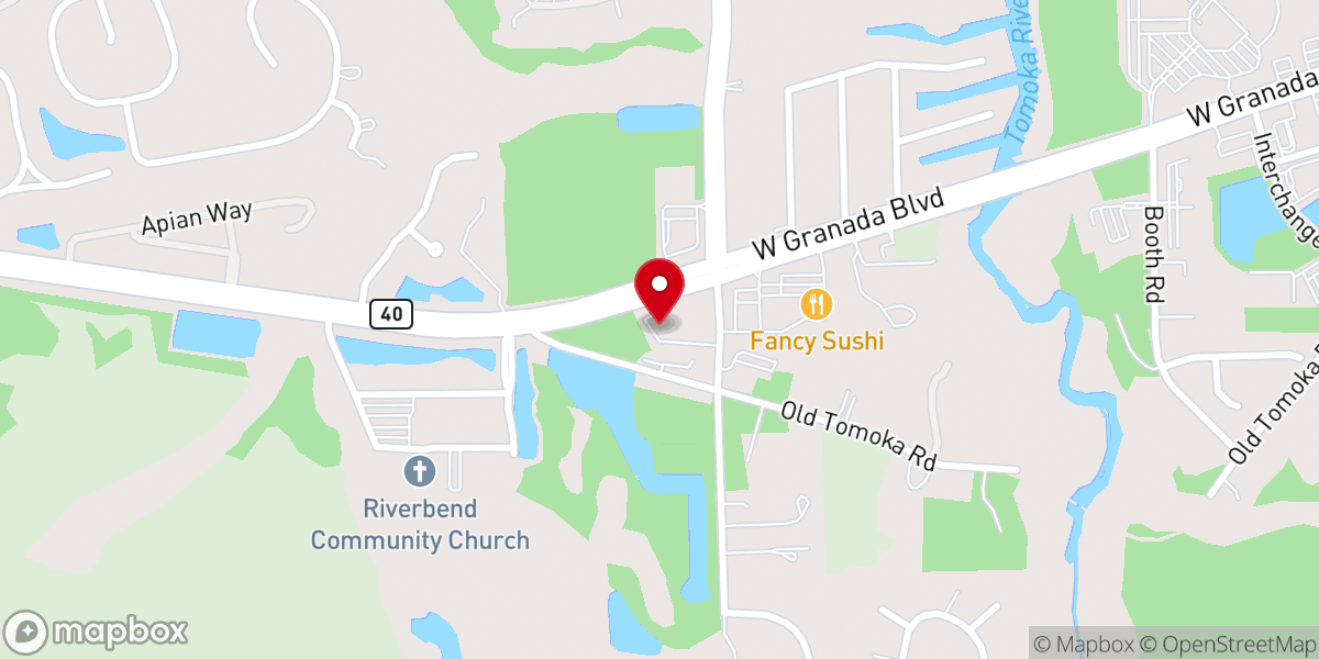 Map showing location of Faith Lutheran Church