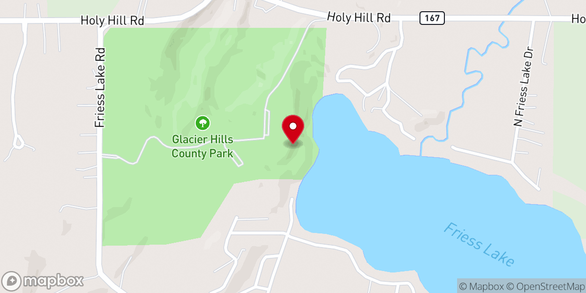 Map showing location of Saint Jerome Chapel