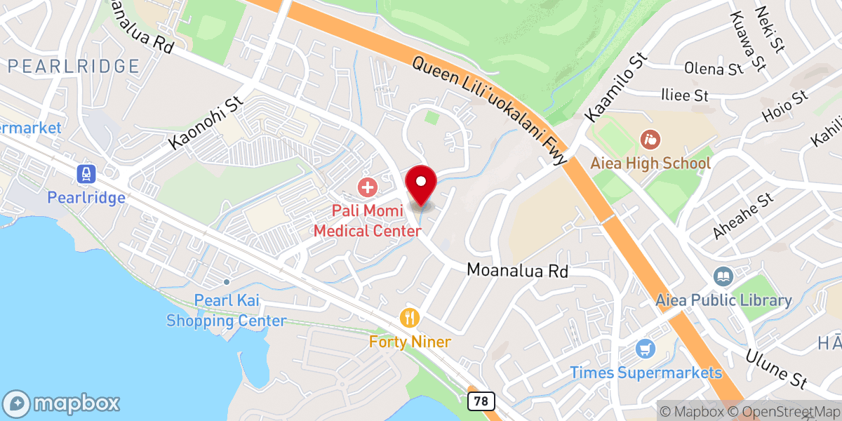 Map showing location of Our Savior Lutheran Church