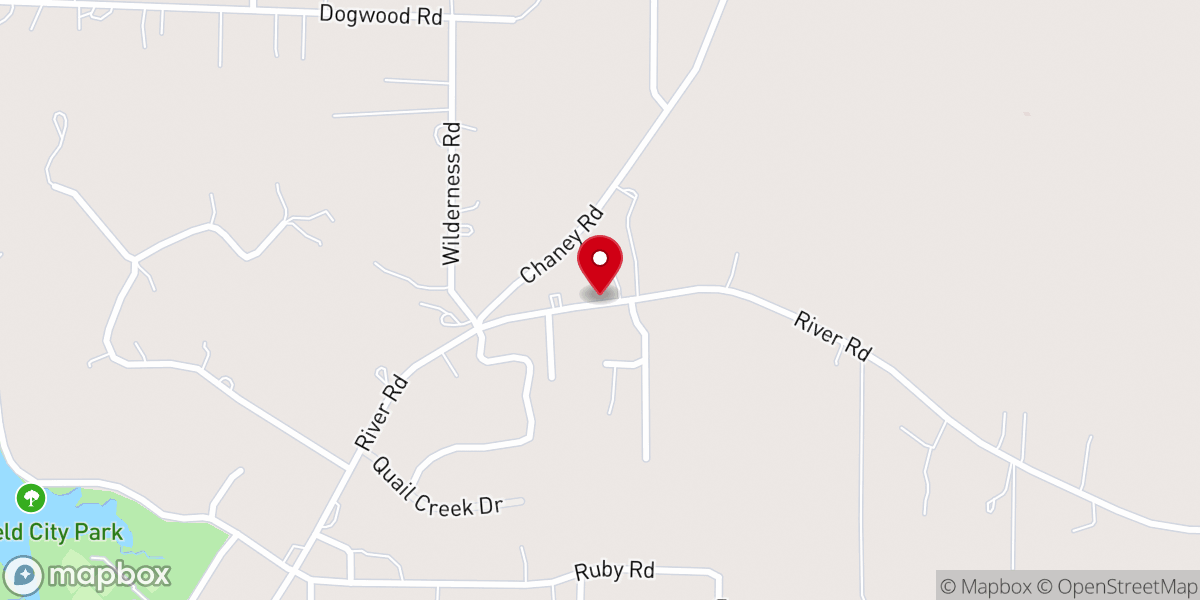 Map showing location of Victory Fellowship River Road Church