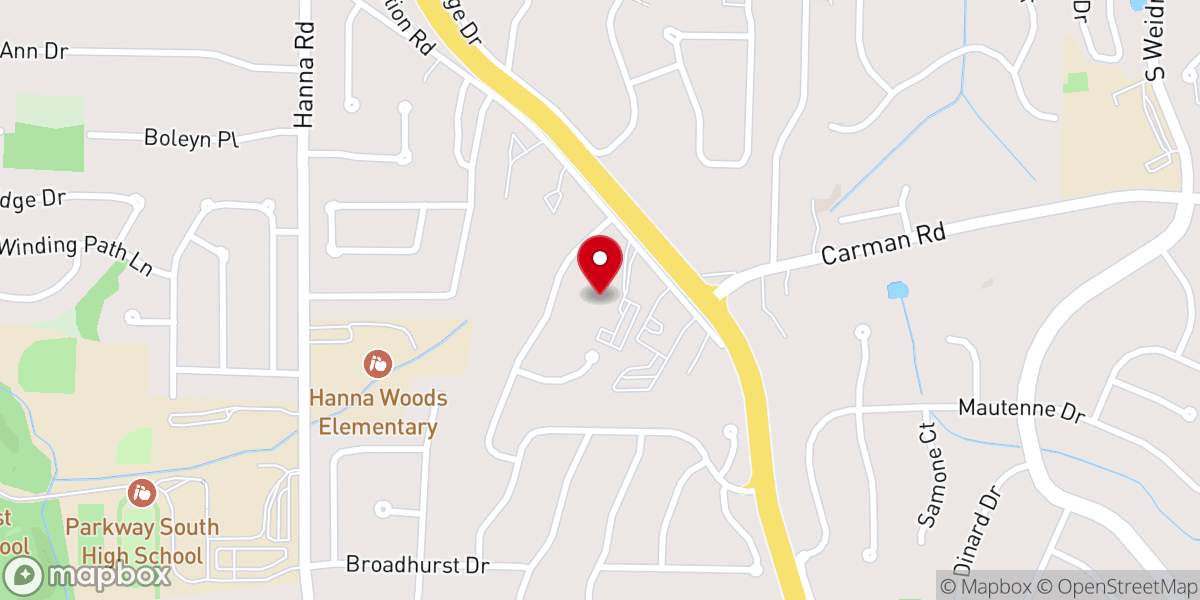 Map showing location of Community Christian Church