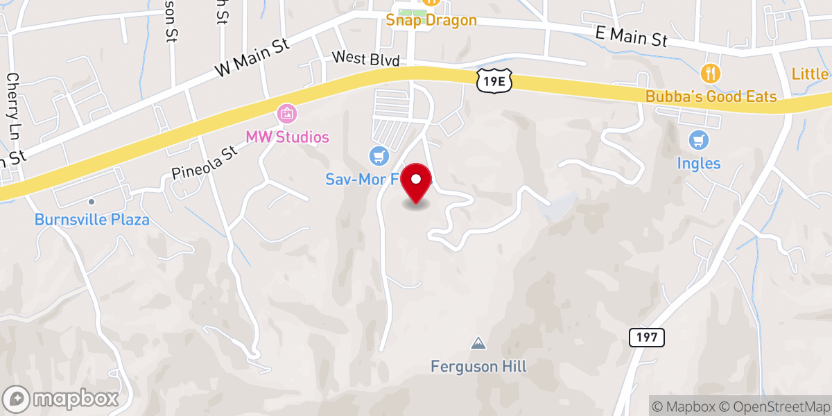 Map showing location of St Thomas Episcopal Church