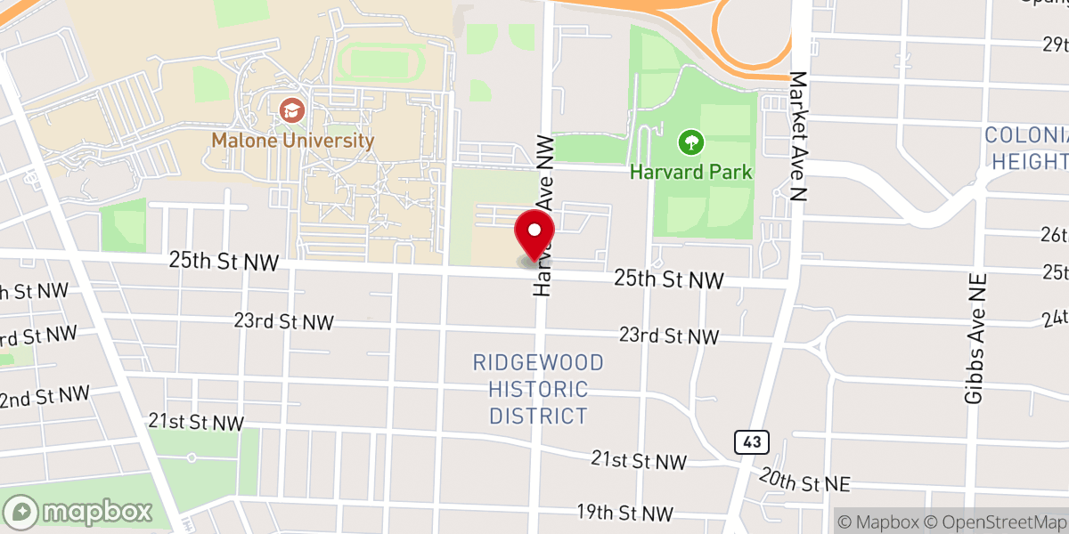 Map showing location of Identity Church