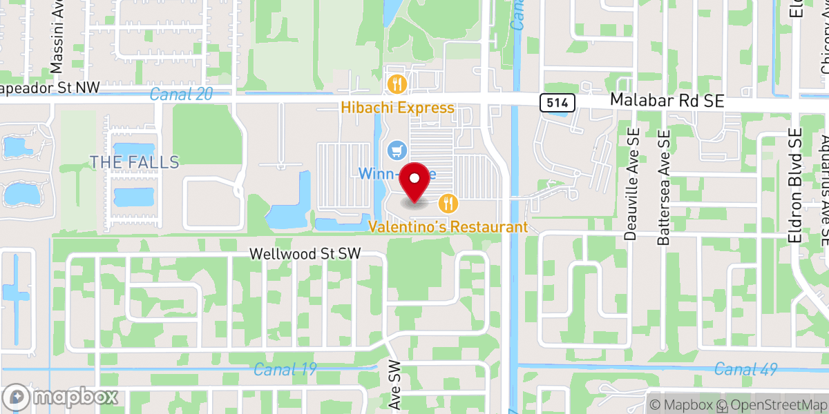 Map showing location of Rock the Town Cafe Inc