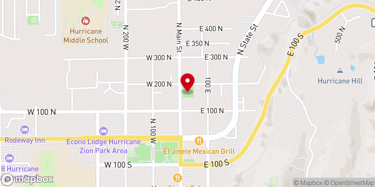 Map showing location of Pioneer Park