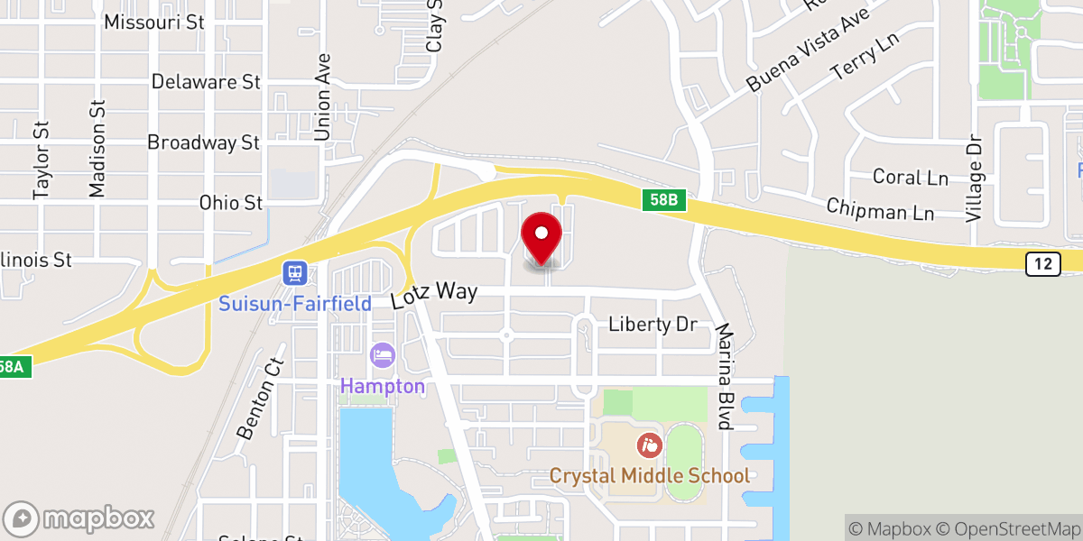 Map showing location of New Life Christian Community Church