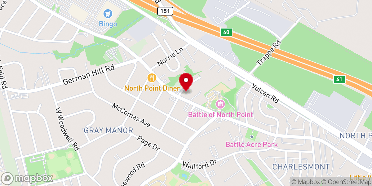 Map showing location of The Shepherd’s Chapel Baptist Church