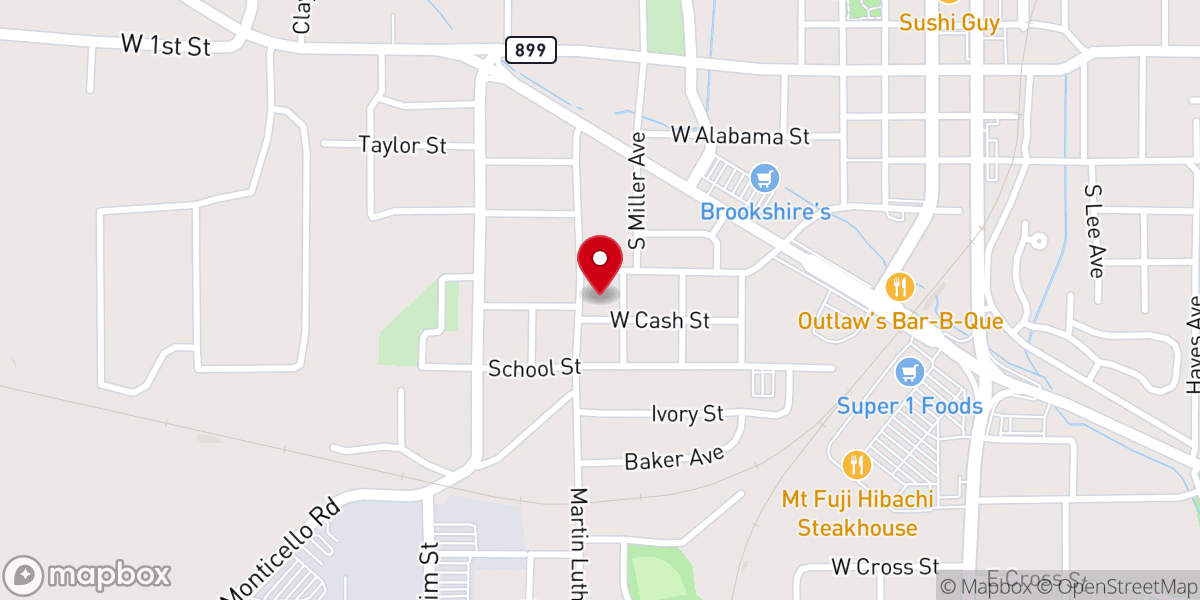 Map showing location of Sheppard Street Church of Christ