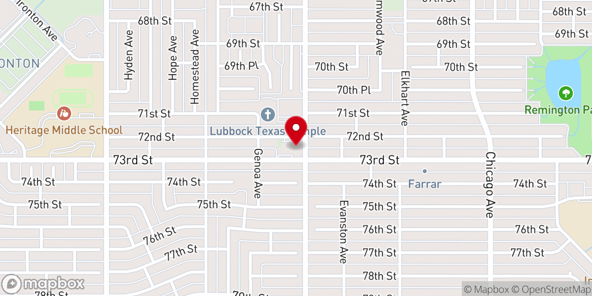 Map showing location of Shepherd of the Plains Evangelical Lutheran Church