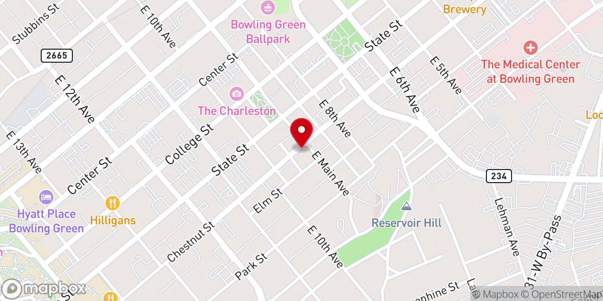 Map showing location of The Open
