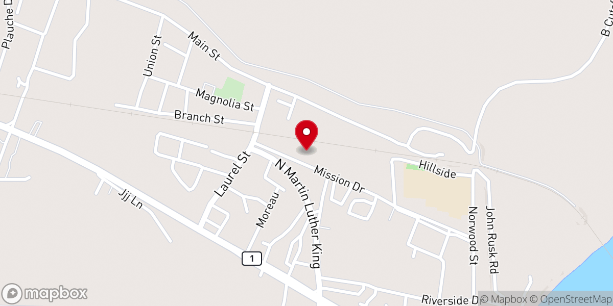 Map showing location of Wesley Chapel Minstries