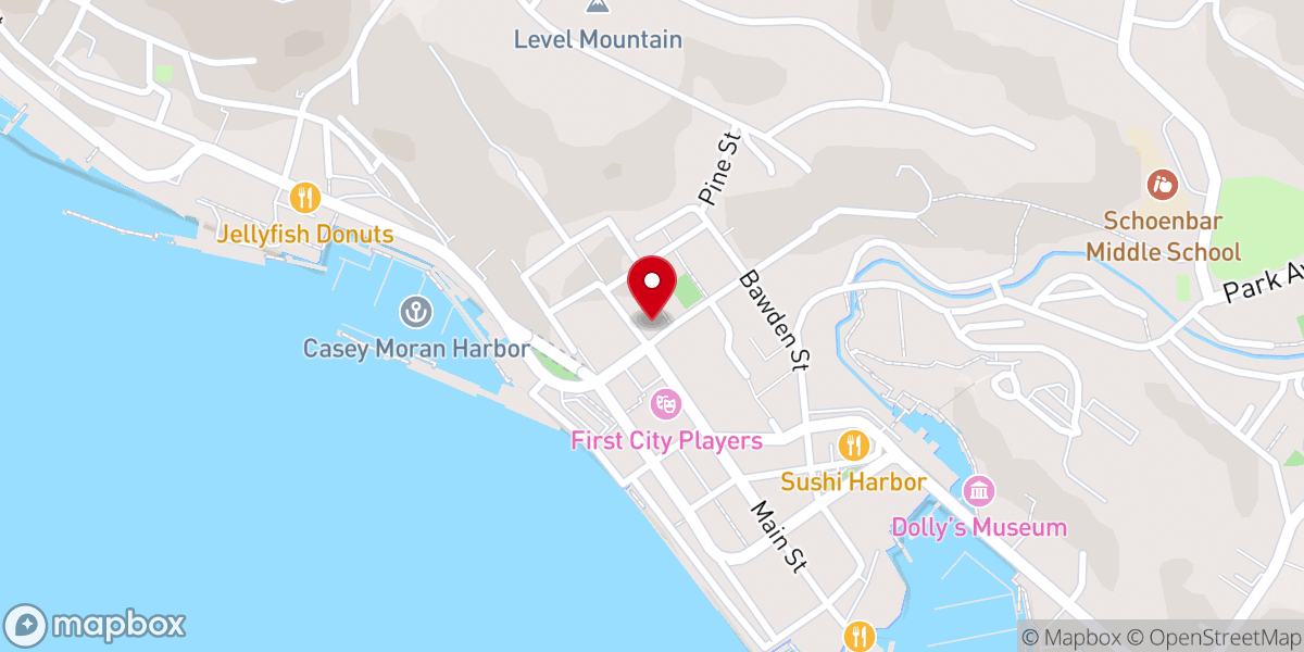 Map showing location of First Methodist
