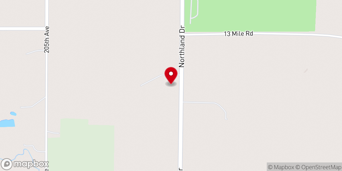 Map showing location of Redeemer Lutheran Church