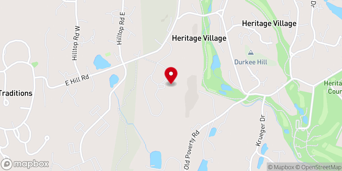 Map showing location of East Hill by Senior Living Hospitality