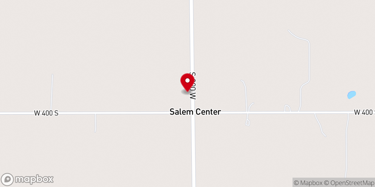 Map showing location of Salem Center Presbyterian