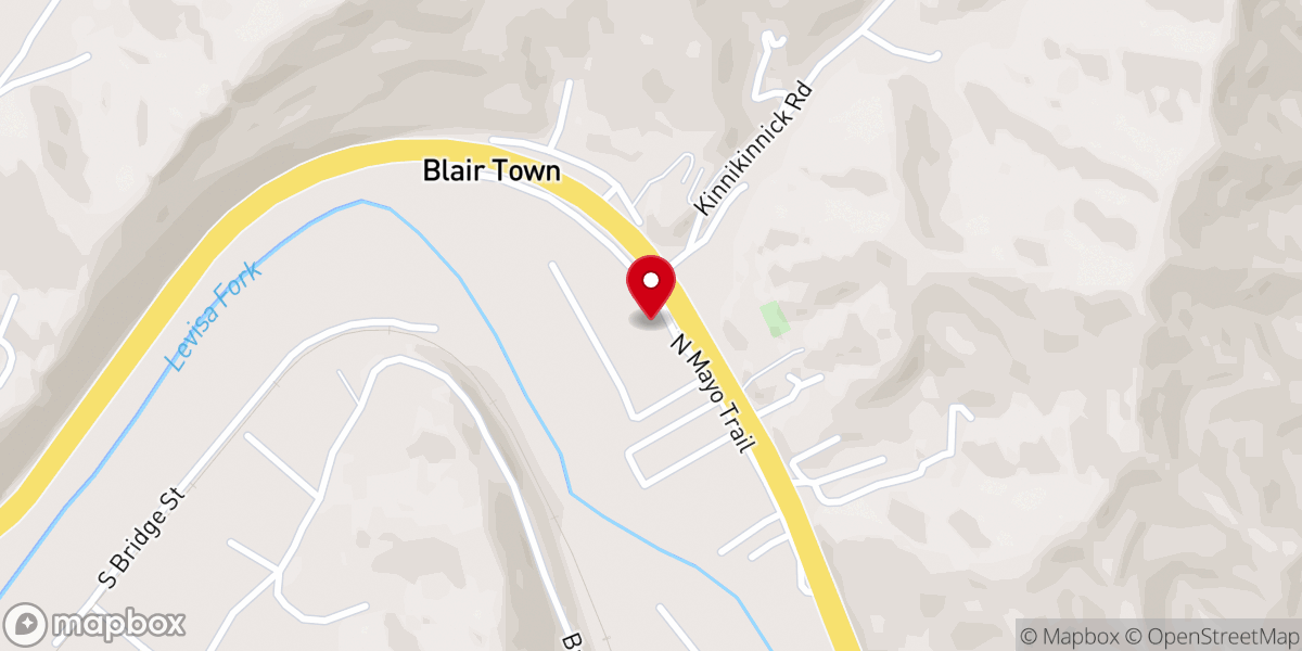 Map showing location of Immanuel Baptist Church