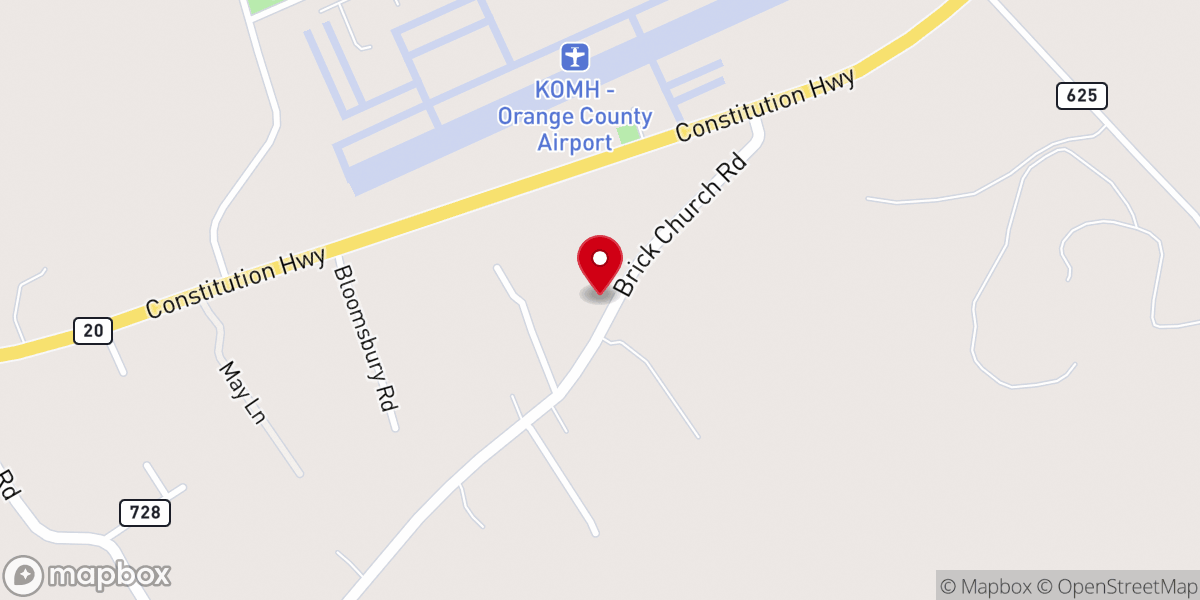 Map showing location of Abundant Life Christian Fellowship