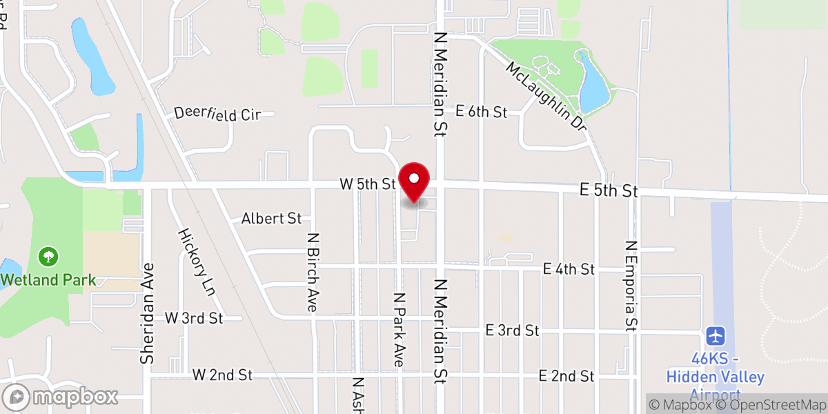 Map showing location of First United Methodist Church Vc