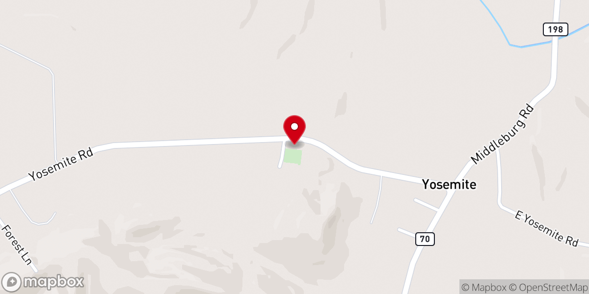 Map showing location of Green River Church