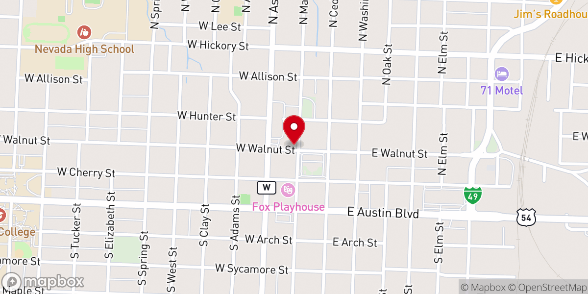 Map showing location of Precision Coffee Company