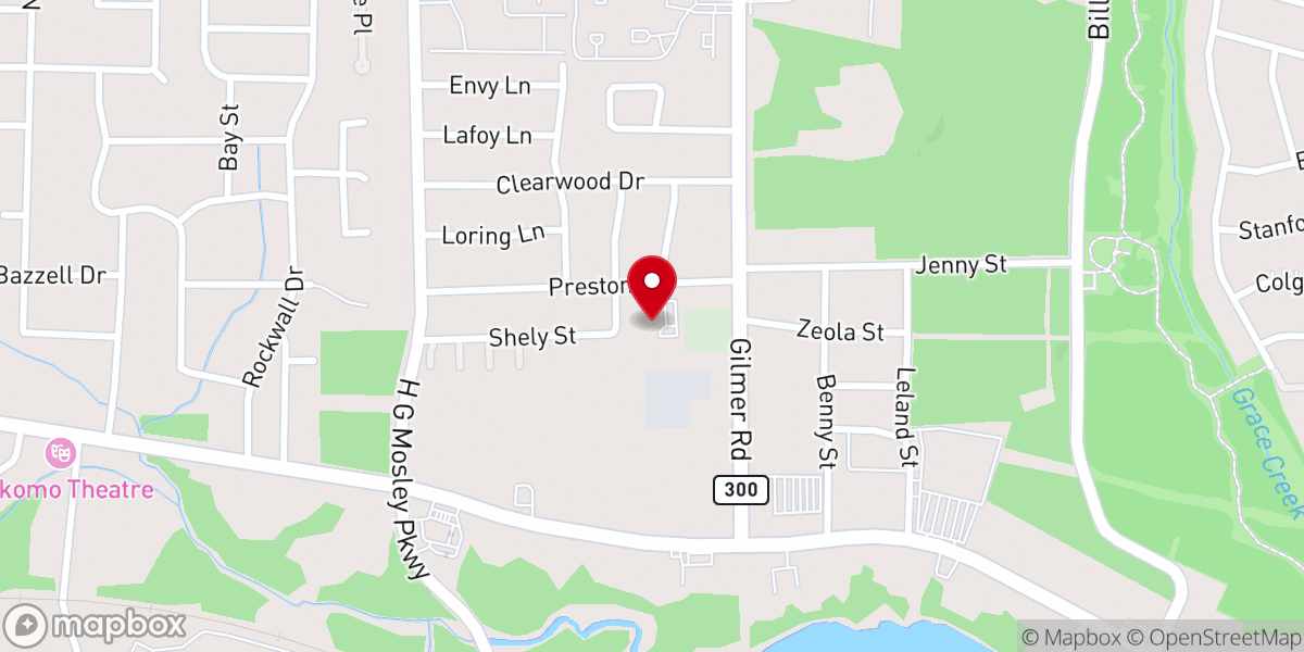 Map showing location of Triumphant Christian Center