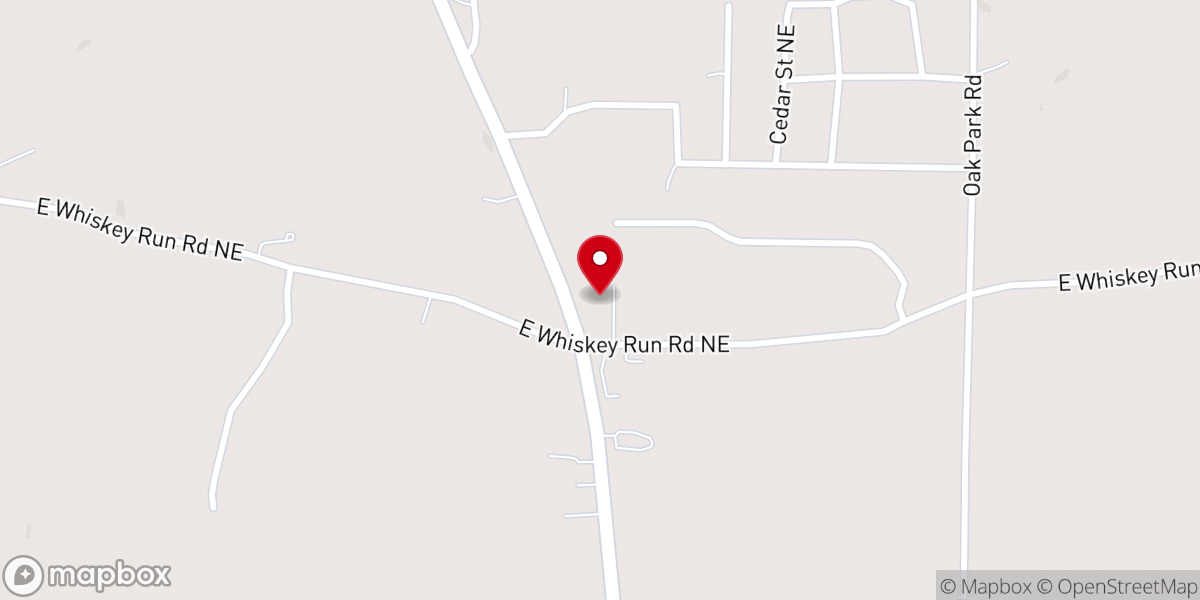 Map showing location of Epiphany Lutheran Church